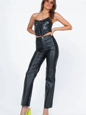 NWOT Princess Polly Vegan Leather Macey Pants